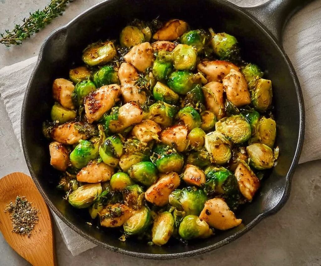 brussels sprouts and chicken