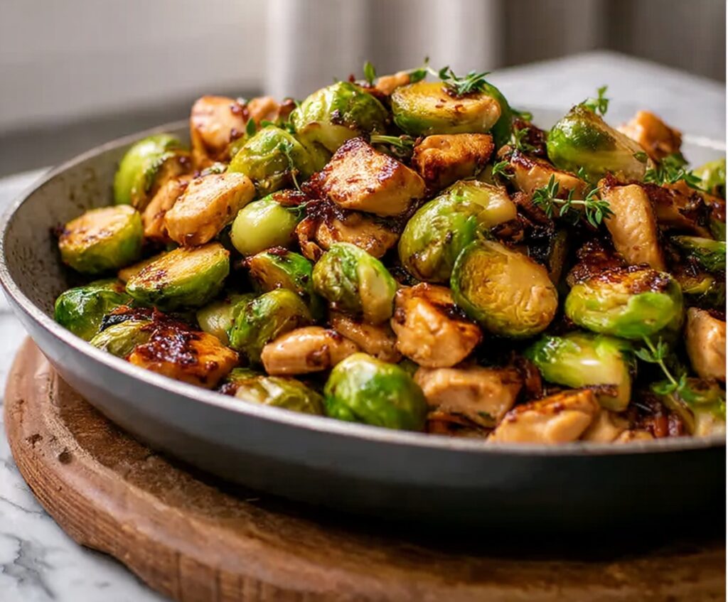 brussels sprouts and chicken