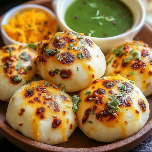 Cheesy Spiced Naan Bombs