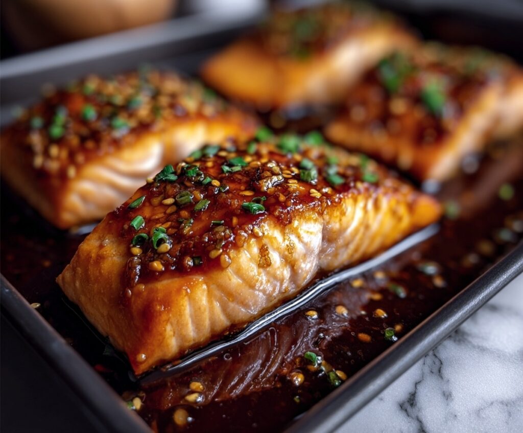 Crispy Honey Garlic Glazed Salmon Recipe