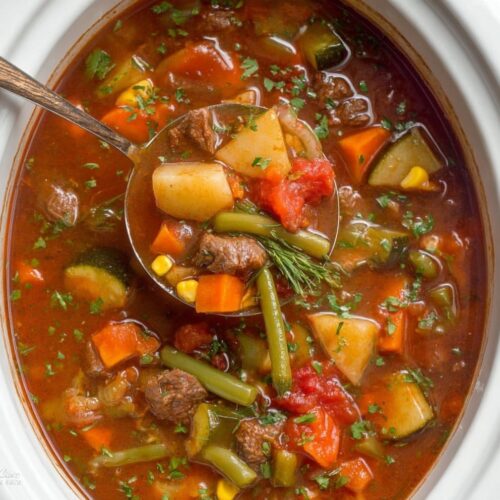 Crockpot Vegetable Beef Soup Recipe