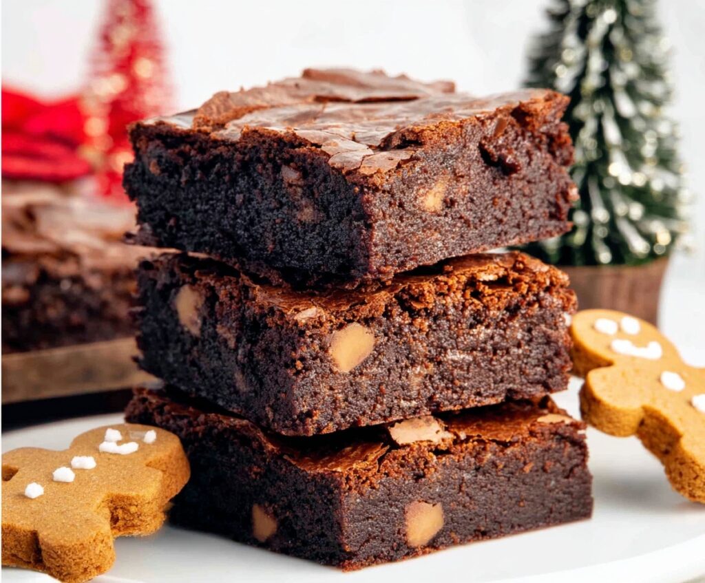 Gingerbread brownies