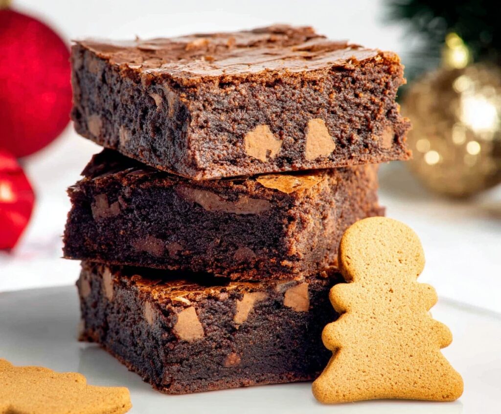 Gingerbread brownies