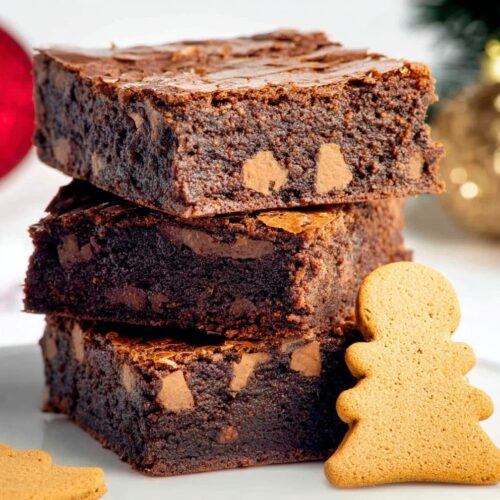 Gingerbread brownies