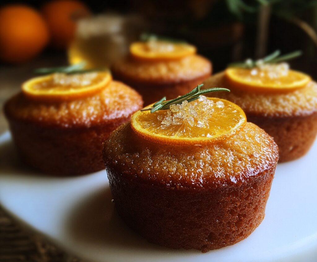 orange ginger honey cakes