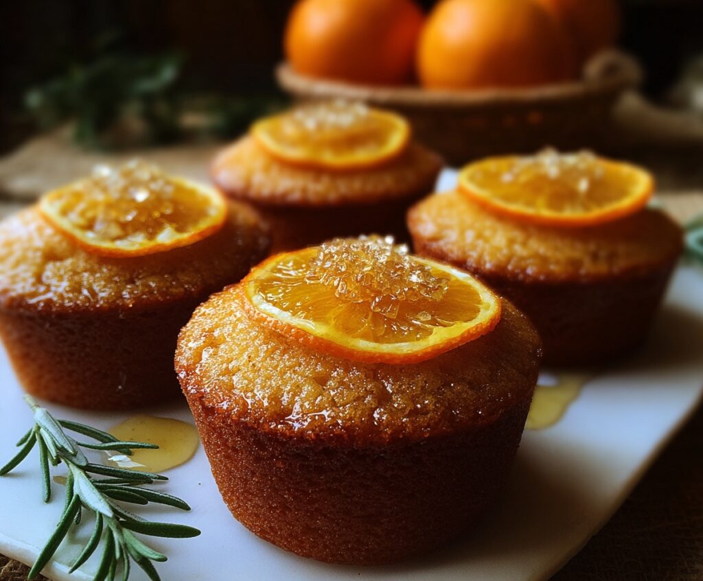 orange ginger honey cakes