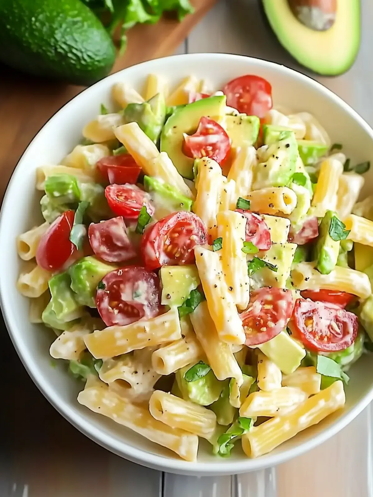 avocado pasta salad