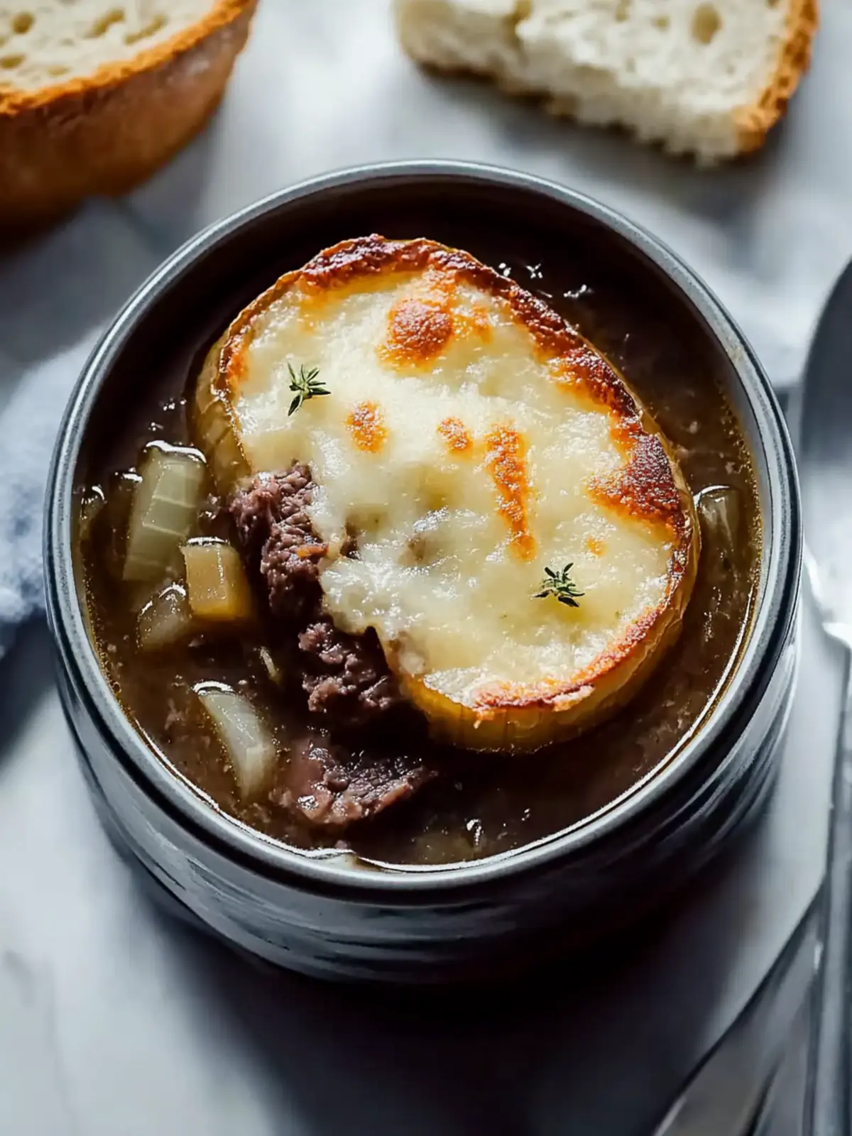 French Onion Soup with Beef