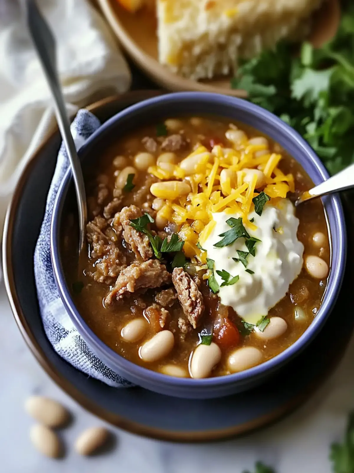 White Bean Beef Chili