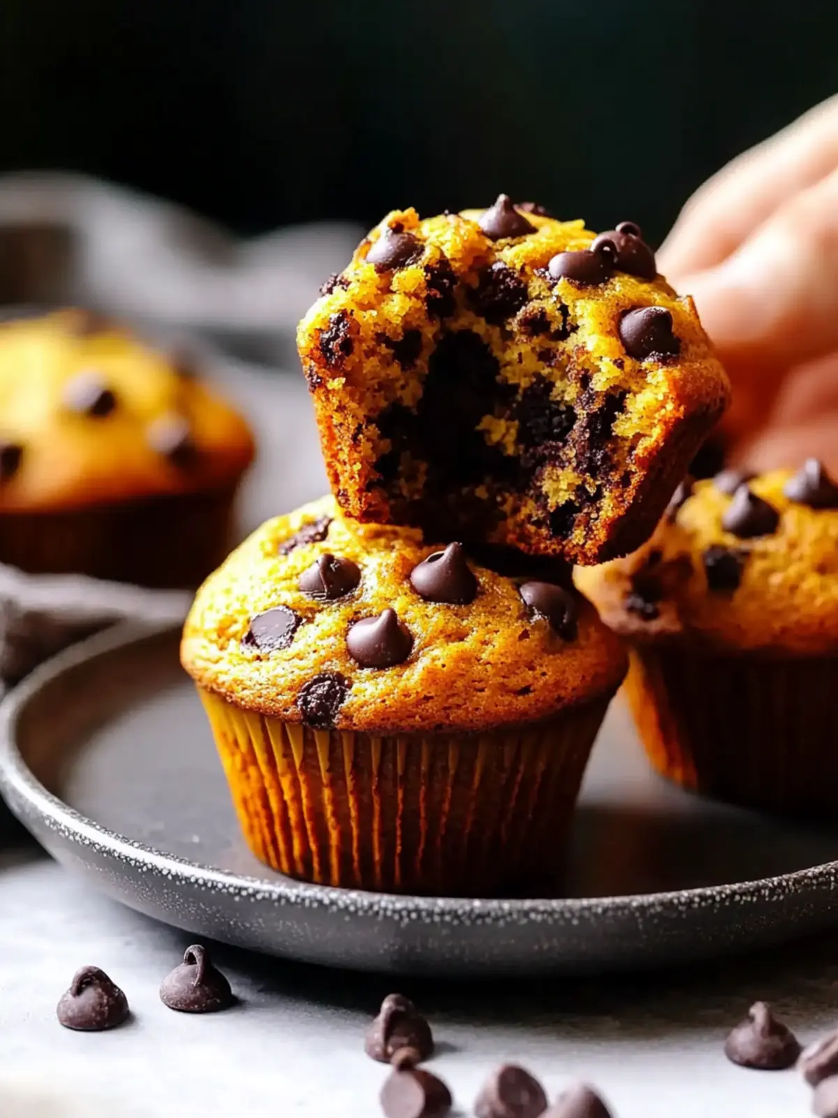 chocolate chip muffins