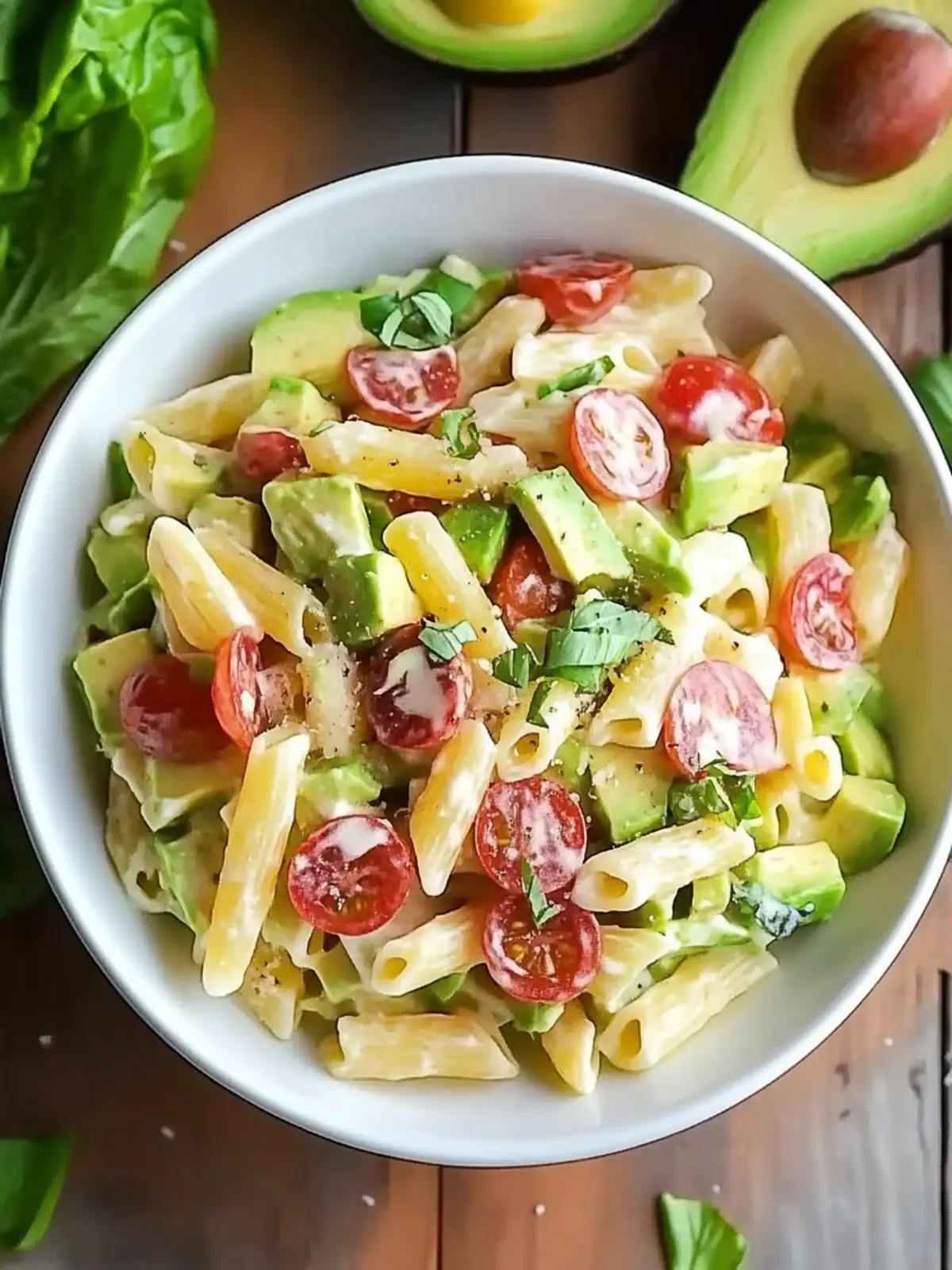 avocado pasta salad