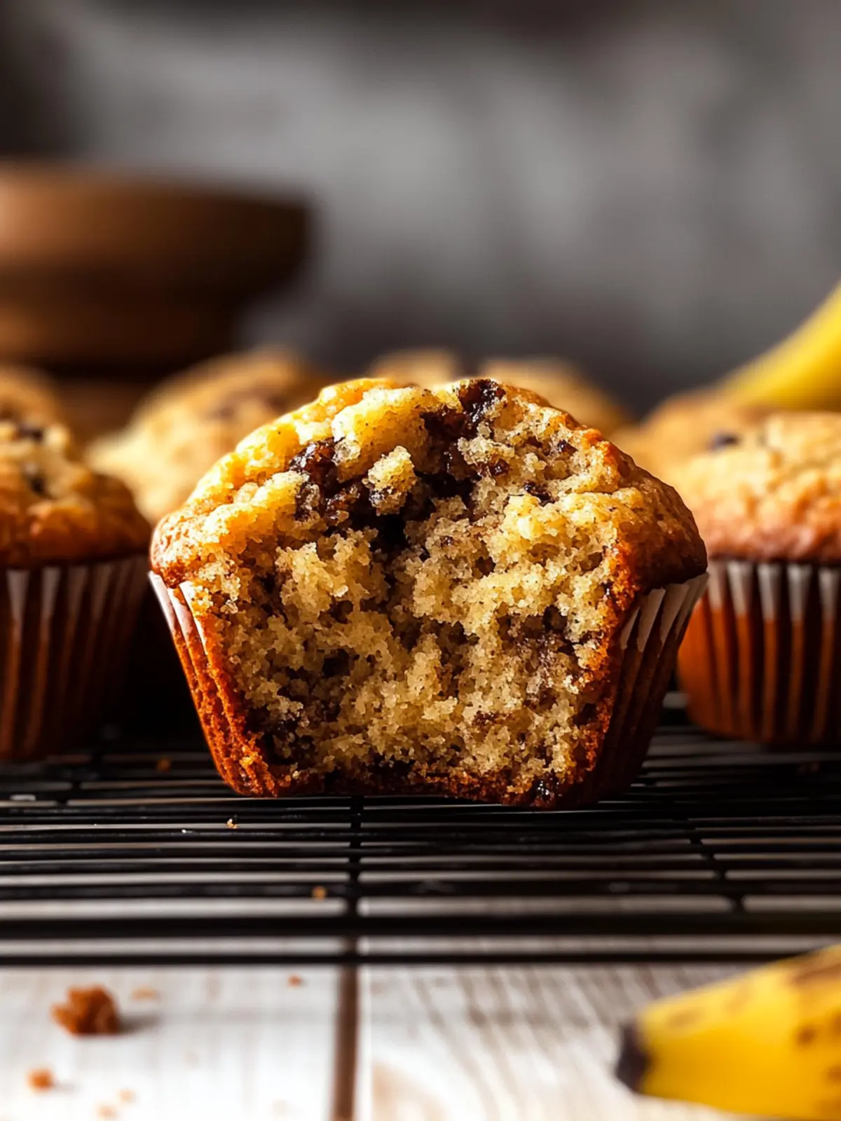 banana bread muffins