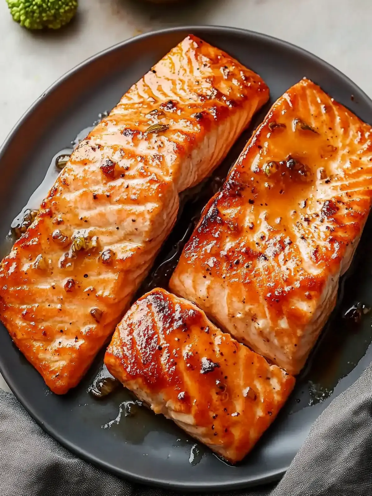 Quick Air Fryer Maple Glazed Salmon