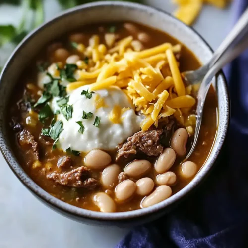 White Bean Beef Chili