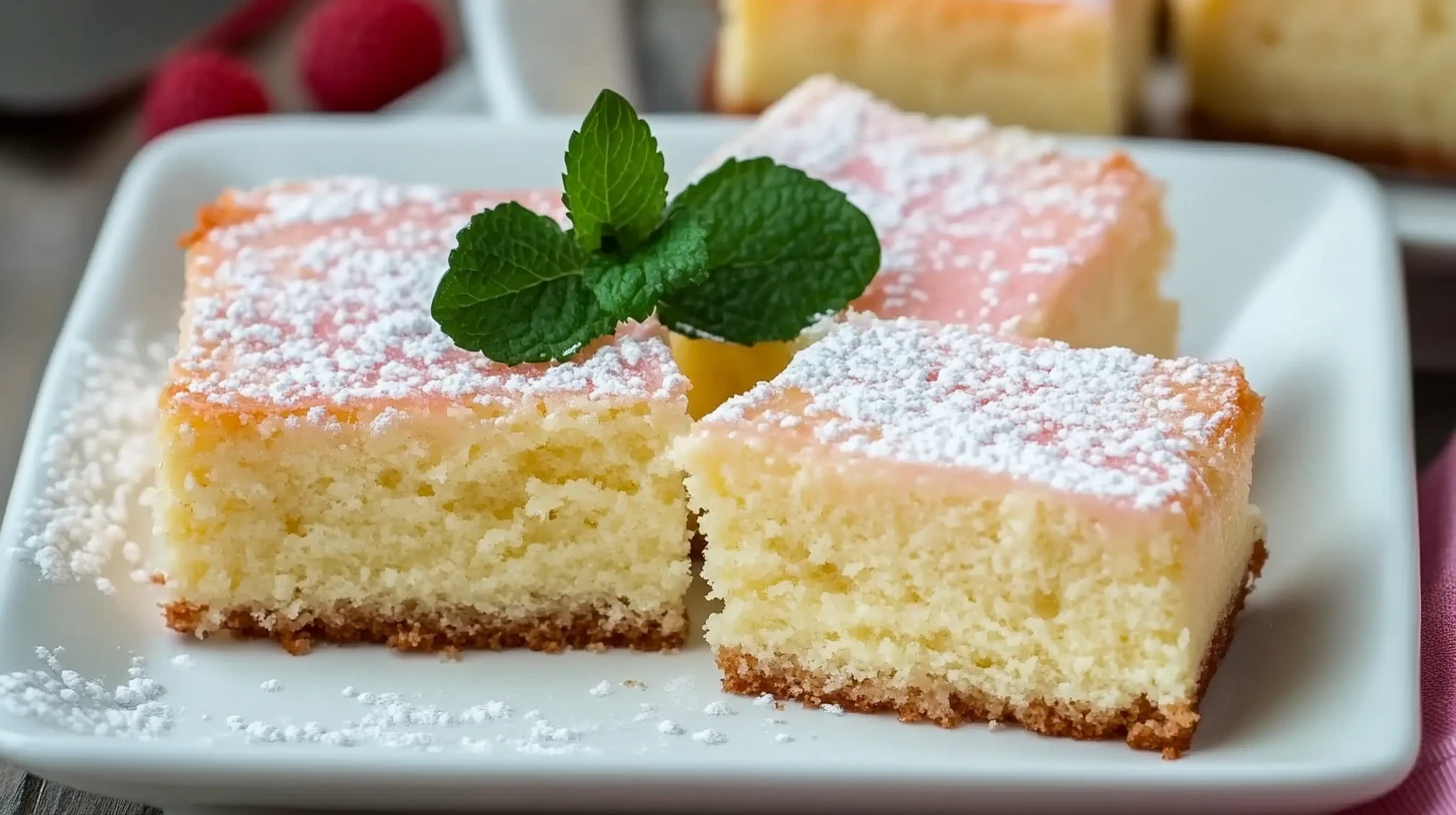 kefir sheet cake recipe card