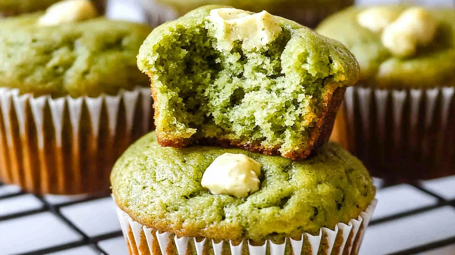 Healthy Matcha Muffin Recipe with Almond Flour