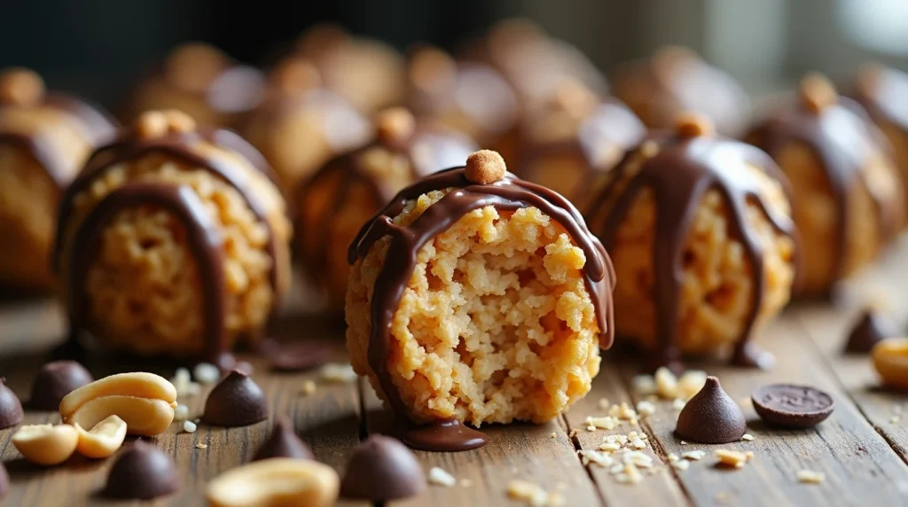 Tasty Peanut Butter Rice Krispie Balls