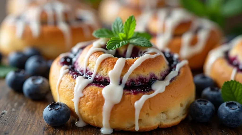 Blueberry cheesecake rolls