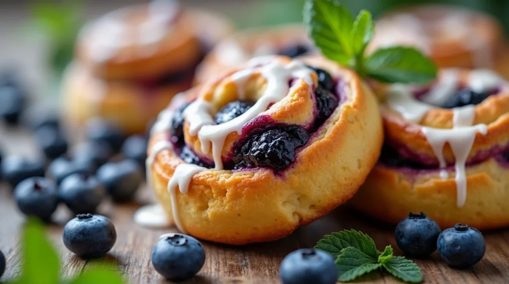 Blueberry cheesecake rolls