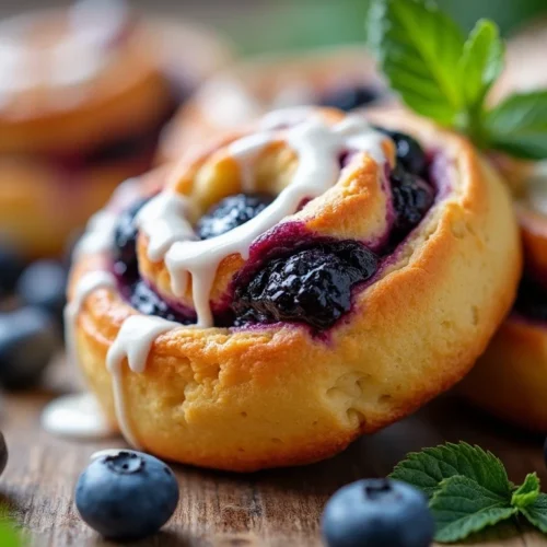 Blueberry cheesecake rolls