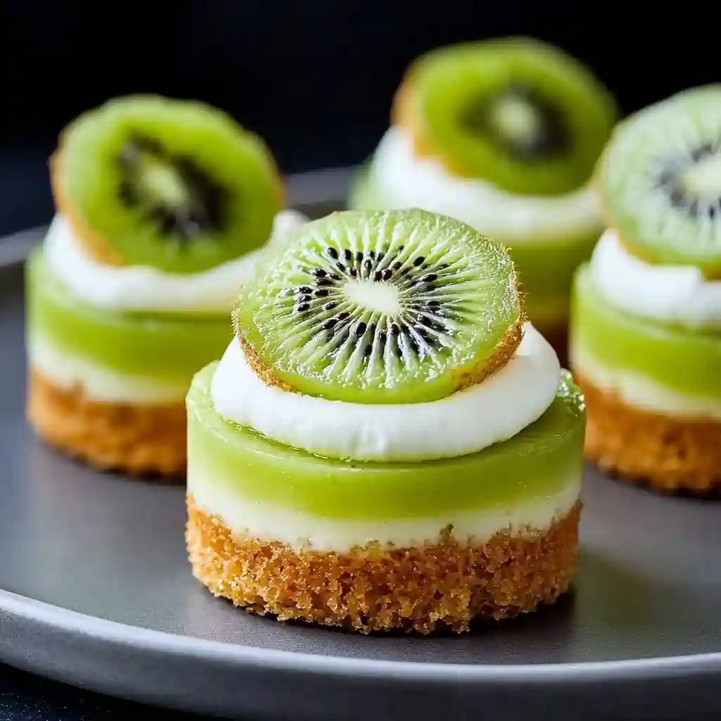 Kiwi lime mini cheesecakes