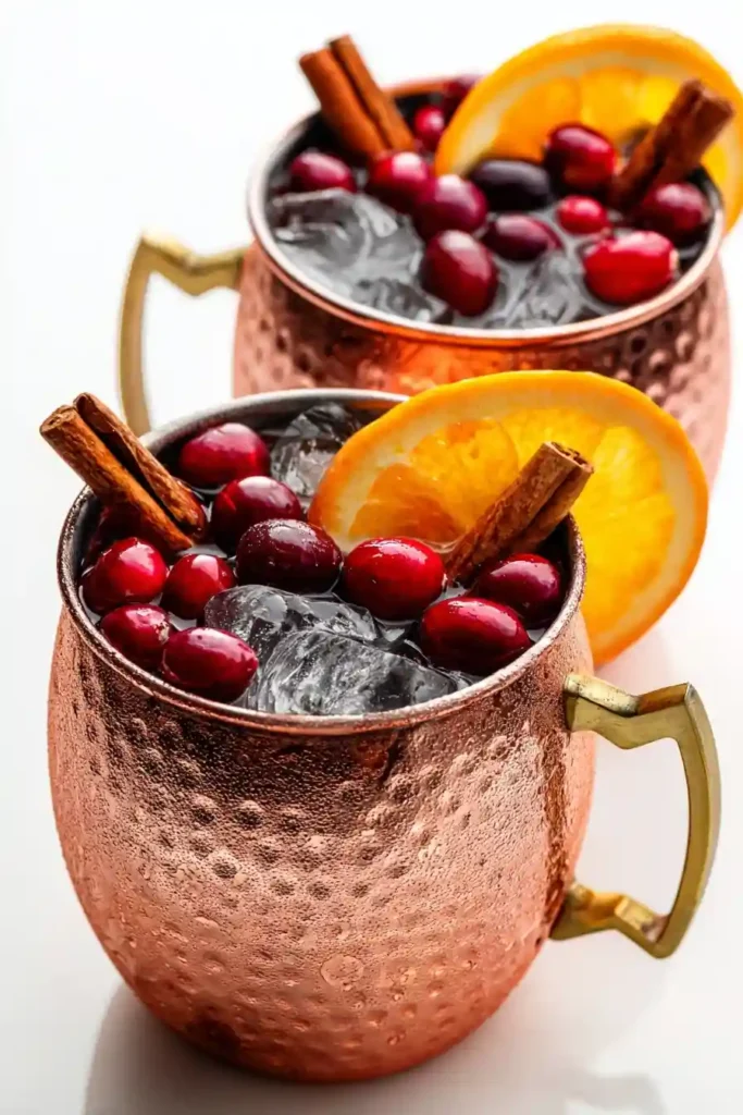 Homemade Cranberry Moscow Mule Mocktail

