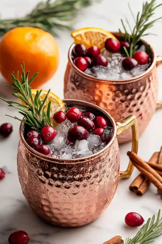 Homemade Cranberry Moscow Mule Mocktail
