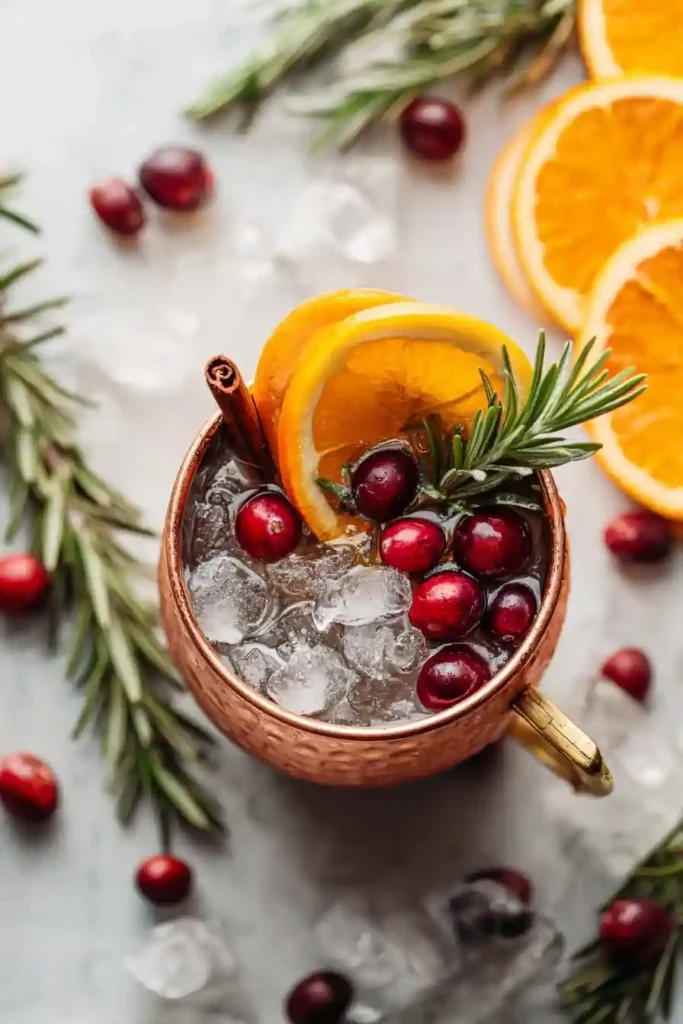 Homemade Cranberry Moscow Mule Mocktail
