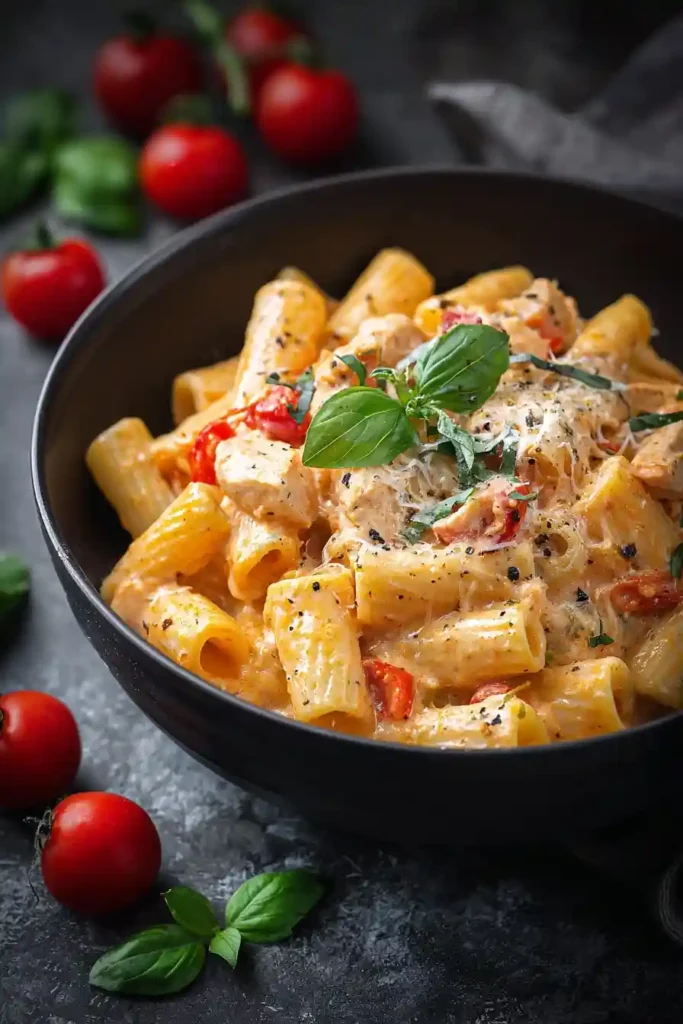 Tomato Basil Chicken Pasta