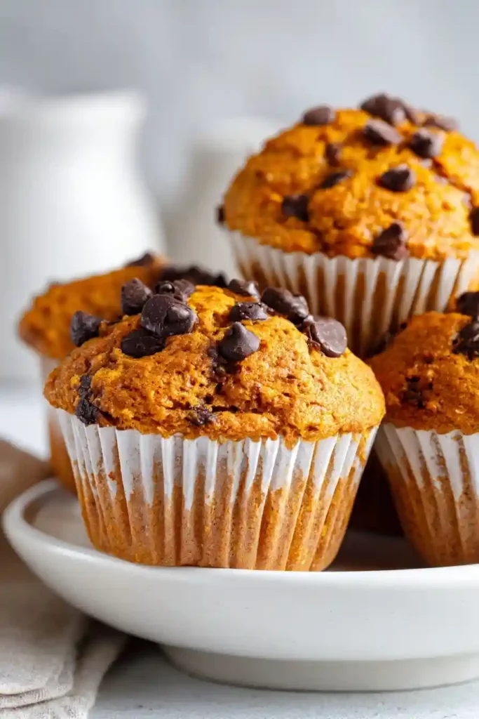 pumpkin chocolate chip muffins