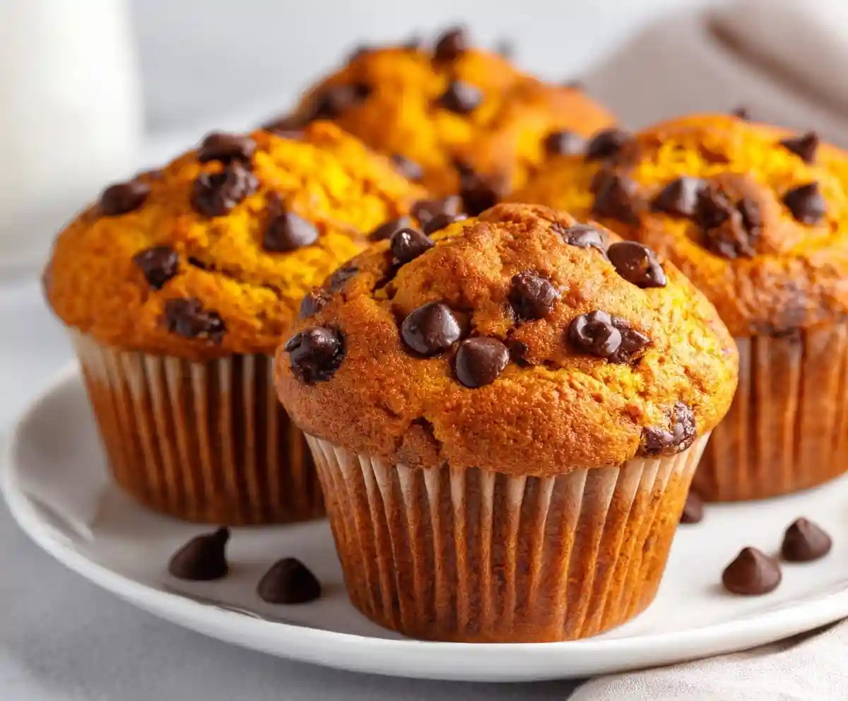 pumpkin chocolate chip muffins