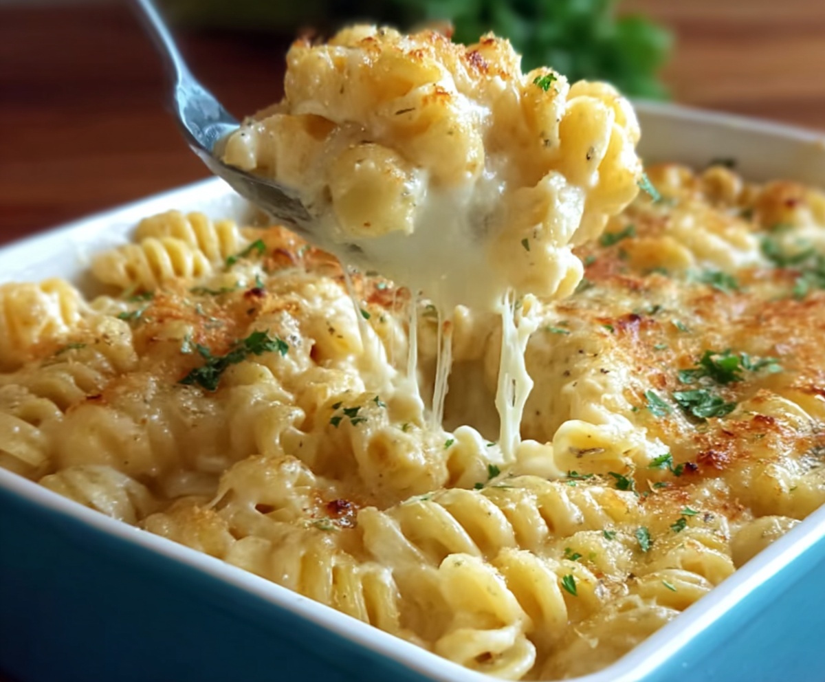 Irresistible Alfredo Mac and Cheese