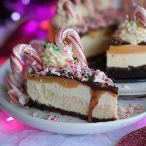 Candy Cane Cheesecake
