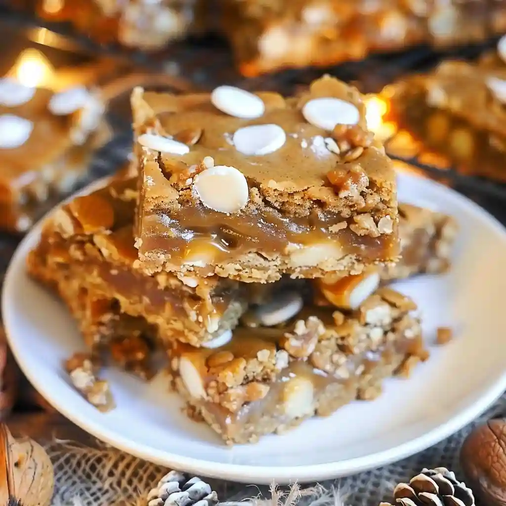 Caramel Gingerbread Cookie Bars