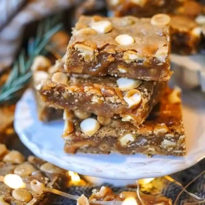 Caramel Gingerbread Cookie Bars