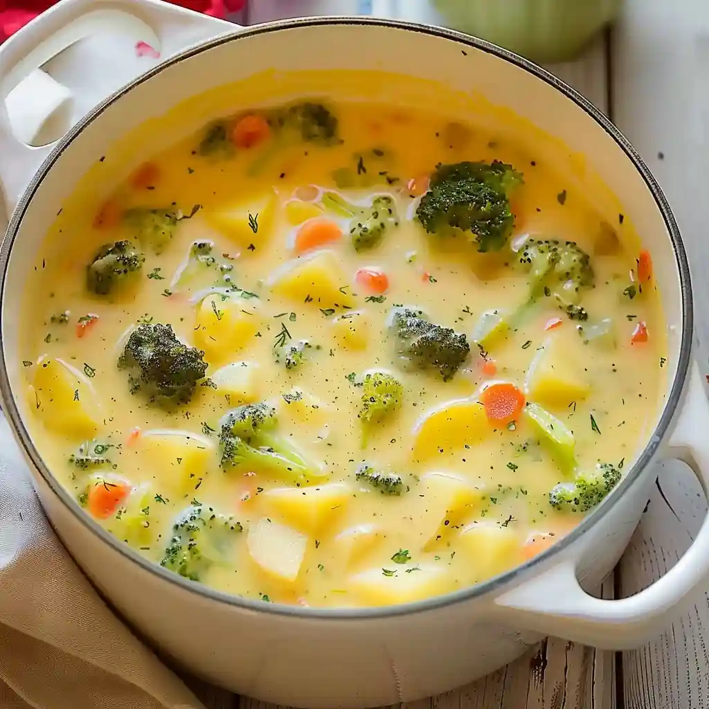 Cheddar Broccoli Potato Soup