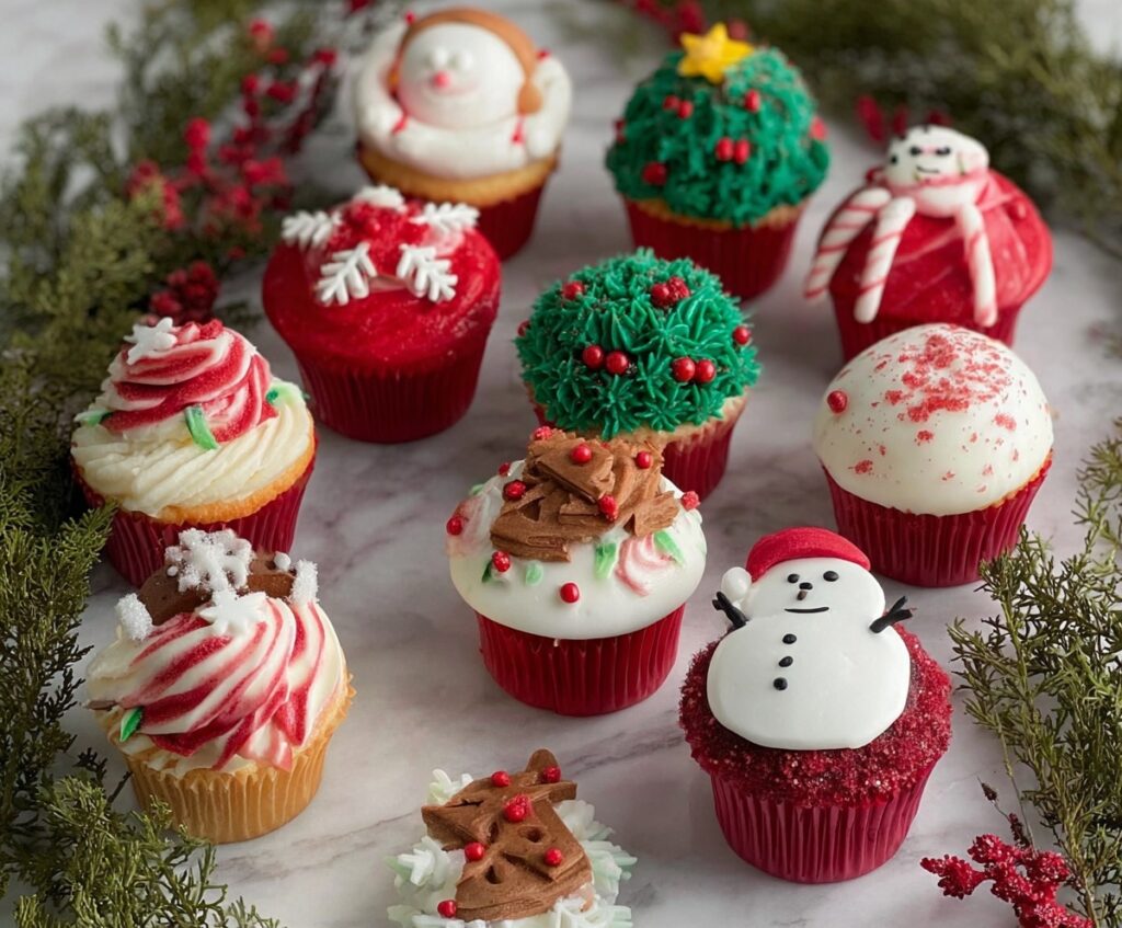 christmas cupcakes