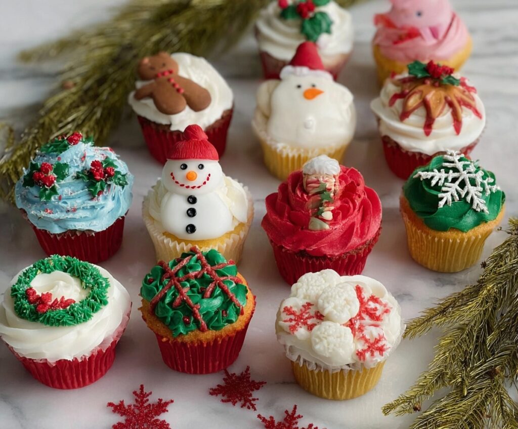 christmas cupcakes