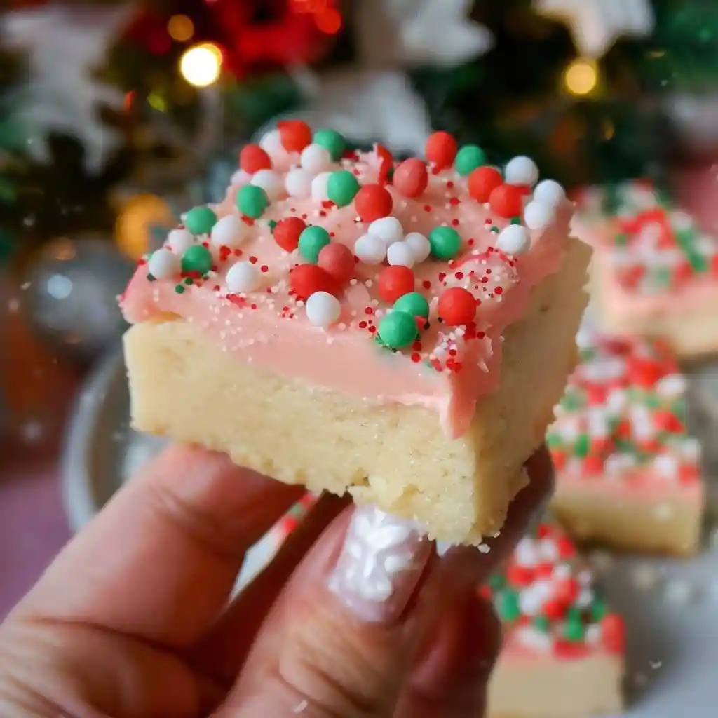Christmas Sugar Cookie Bars