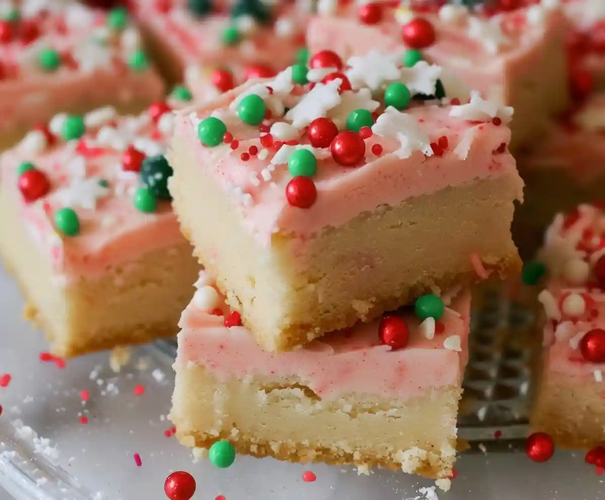 Christmas Sugar Cookie Bars