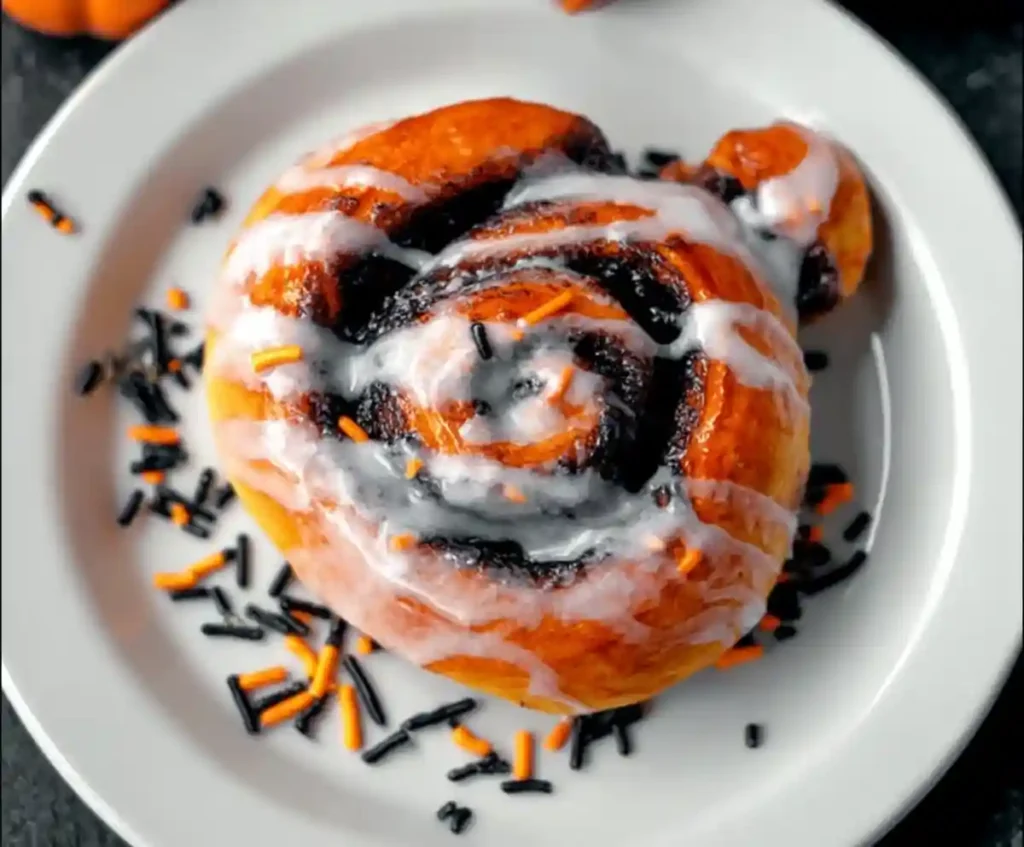 Halloween Cinnamon Rolls