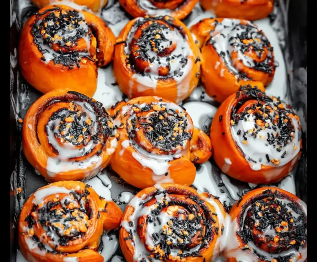 Halloween Cinnamon Rolls