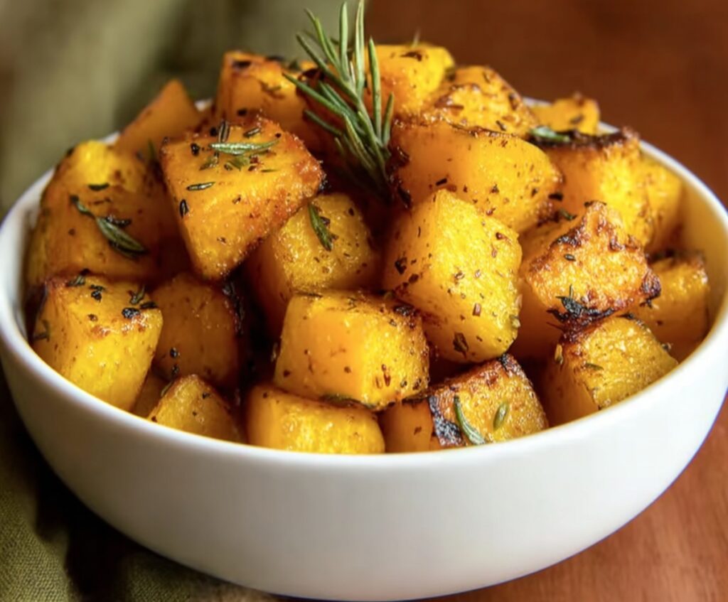 Herb Roasted Acorn Squash Cubes

