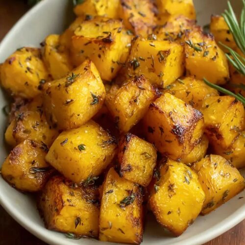 Herb Roasted Acorn Squash Cubes