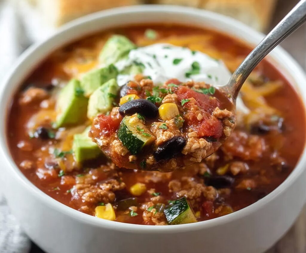 Instant Pot Turkey Veggie Chili
