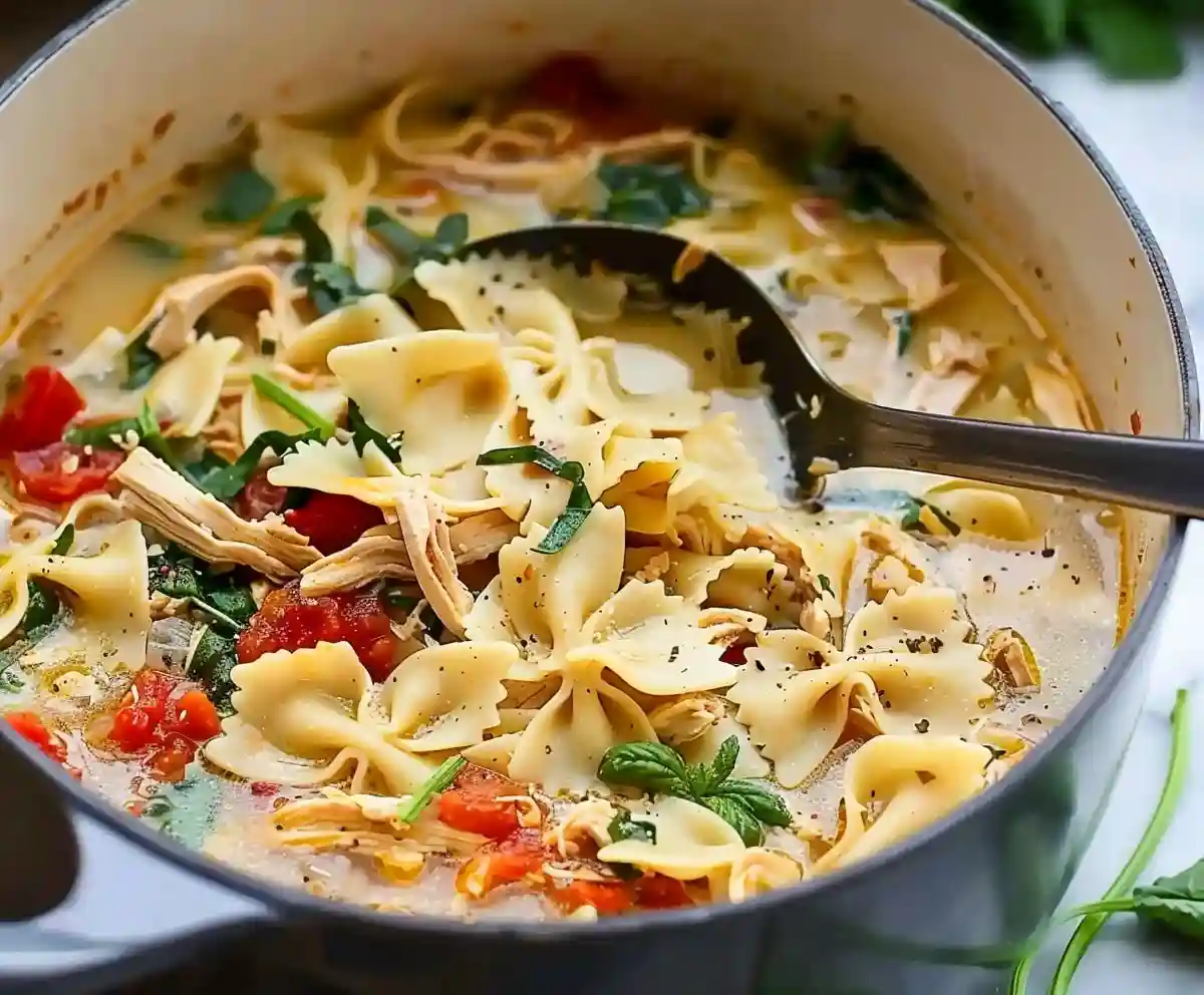 Simple Marry Me Chicken Soup With Egg Noodles