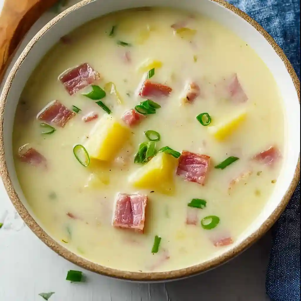 Buttery Spiral Ham and Potato Soup