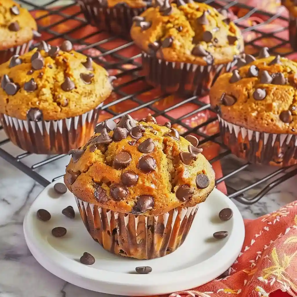 Pumpkin Chocolate Chip Muffins