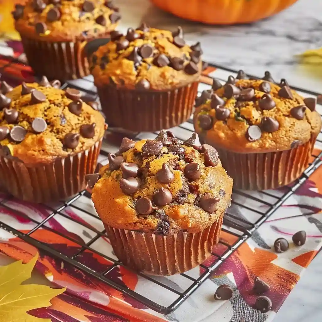 Pumpkin Chocolate Chip Muffins