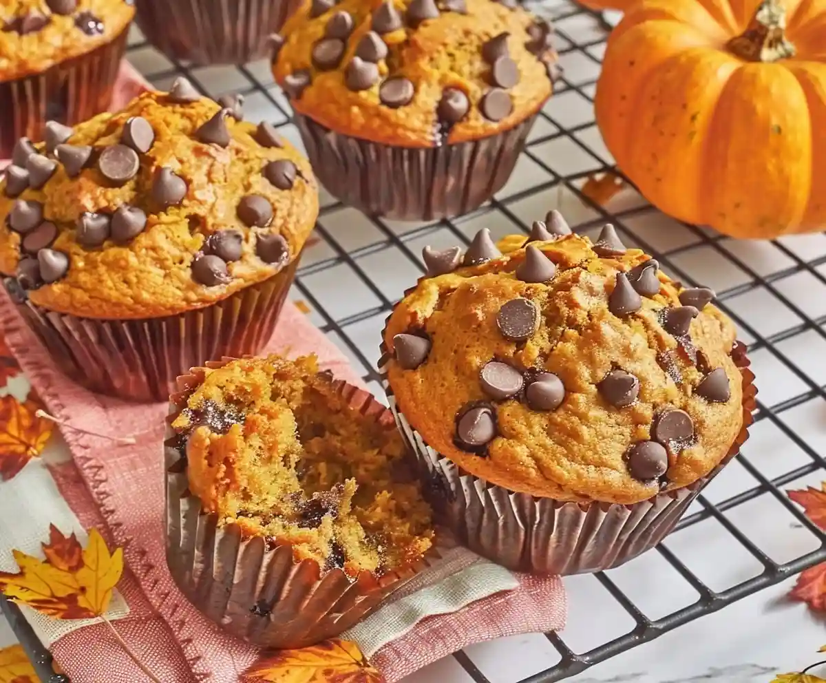 Pumpkin Chocolate Chip Muffins